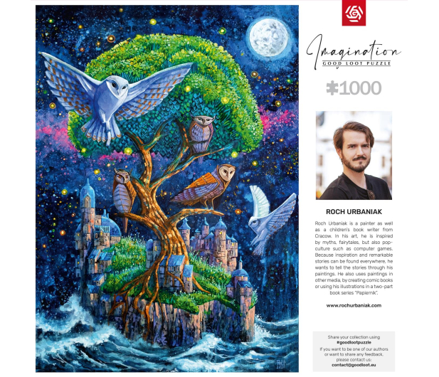 CENEGA Roch Urbaniak Wyspa Sów Puzzles 1000 - 1133205 - zdjęcie 2